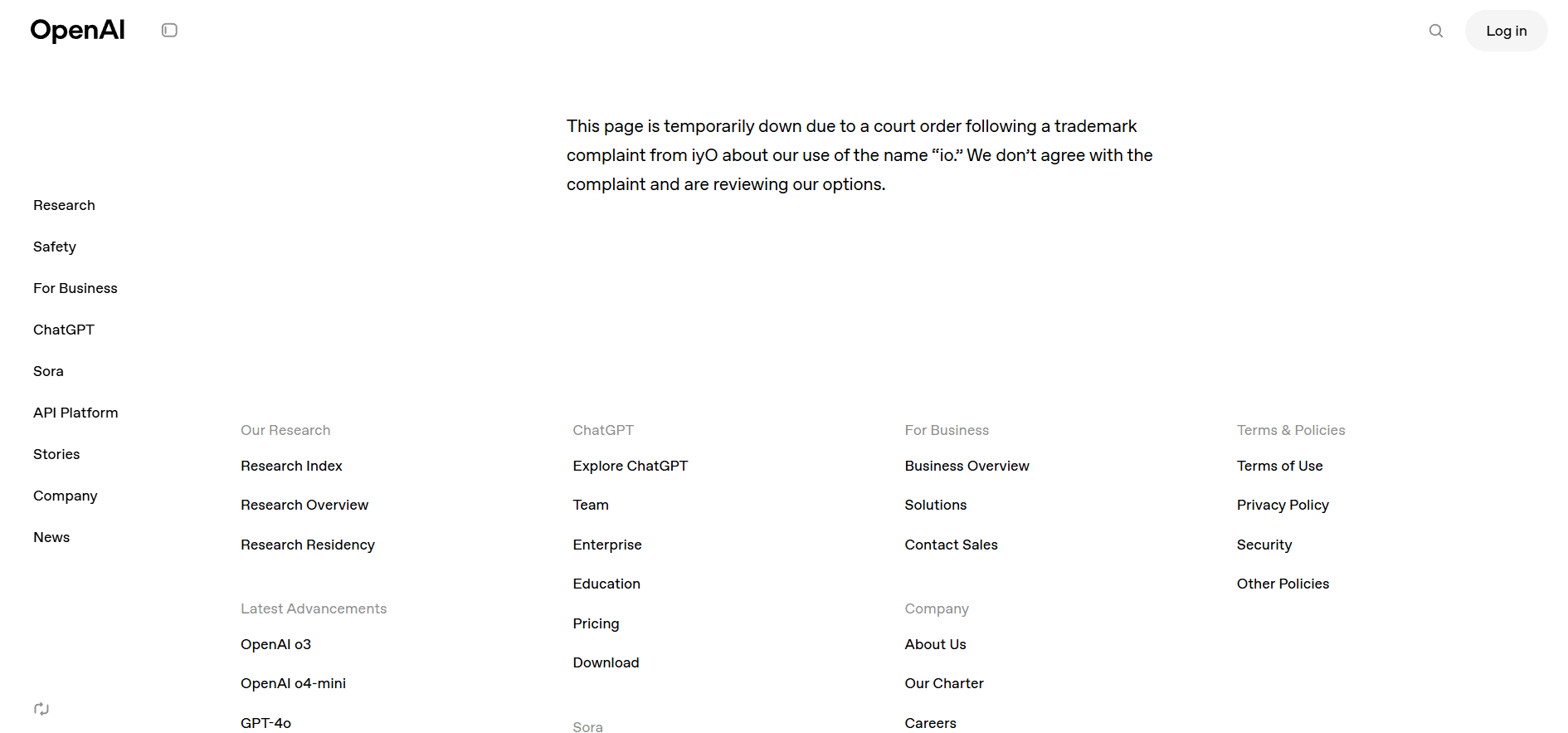 OpenAI trademark dispute